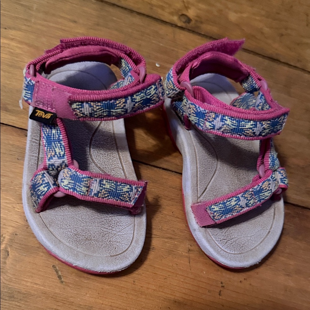 Teva Kids' Pink and Blue Adventure Sandals